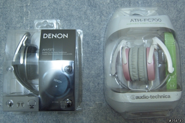 [開箱文]DENON AH-P372(黑) & ATH FC-700(粉紅)