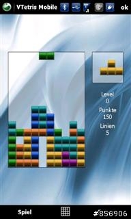 一個免費又支援WVGA遊戲-VTetris v1.1 (Freeware)