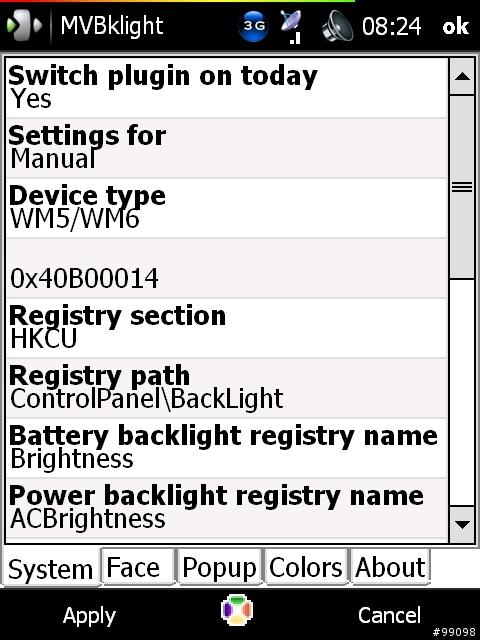 [分享] MVBacklight 1.4.4 in Diamond (快速背光調整--省電的好幫手吧，算是)