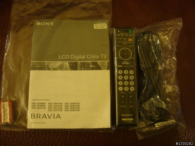 Sony KDL-52w4100 開箱文(新手上路!!!)