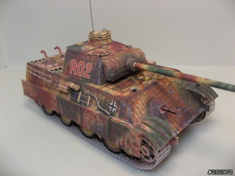 3D紙模-1:50 Panther G/豹式坦克