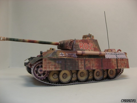 3D紙模-1:50 Panther G/豹式坦克