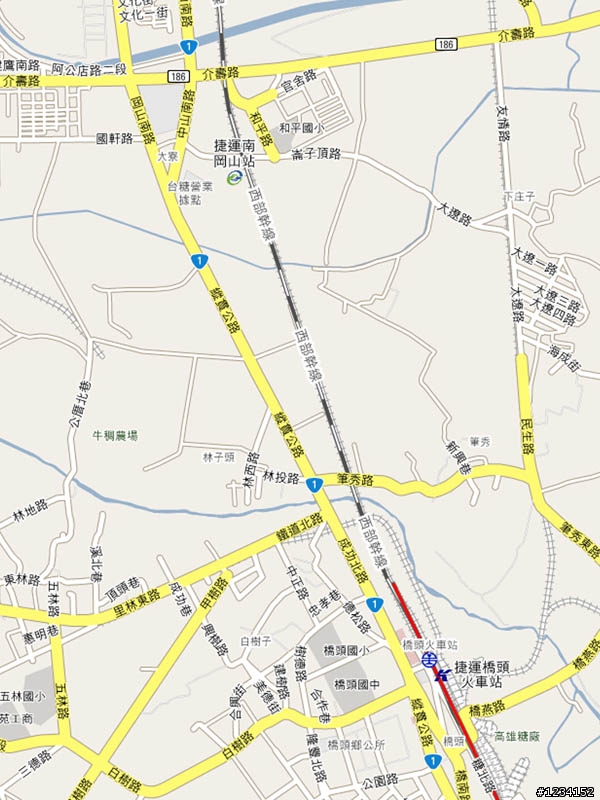 『台北捷運』與『高雄捷運』只有一站的距離。