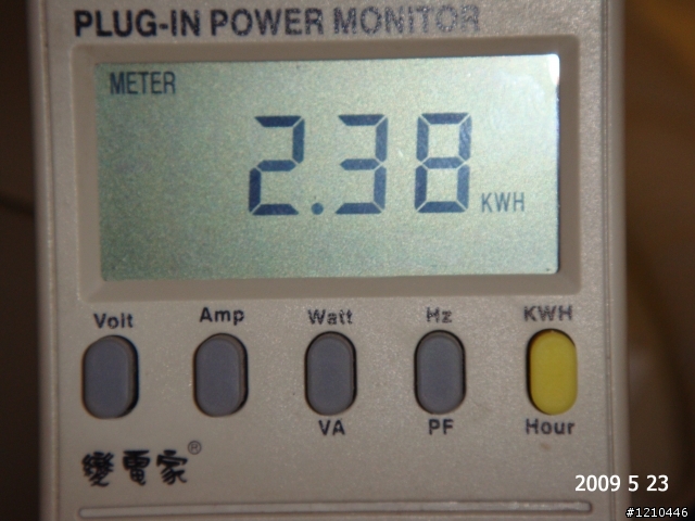 日立22ST 58小時耗電紀錄