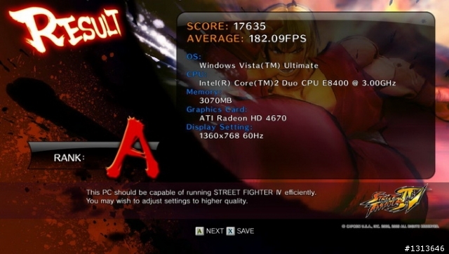 快打旋風4 PC版測試- Lantic 喬帝4670 DDR4