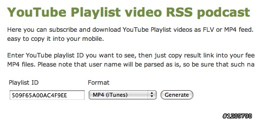 [分享] 如何訂閱Youtube上的單一系列影片至iTunes Podcast: rsshandler + Safari的完美組合