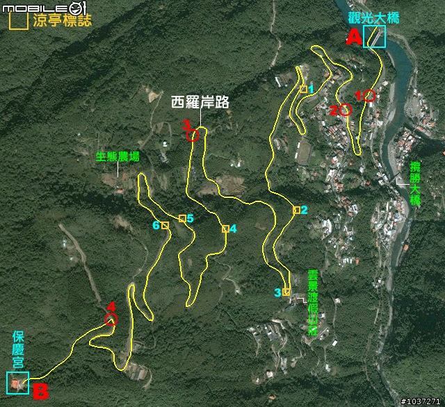 【里程資訊+坡度分析】拔刀爾山保慶宮+回程廣興自行車道返碧潭吊橋