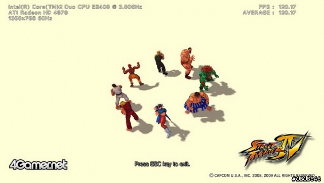 快打旋風4 PC版測試- Lantic 喬帝4670 DDR4
