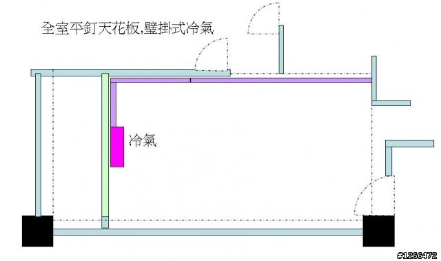 請問冷氣選擇和天花板的做法...
