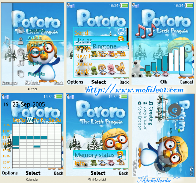 [240*320] Pororo小企鵝-動態滑雪版..來了!來了!