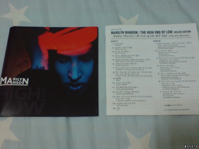 [開封分享]Marilyn Manson - High End Of Low (SHM-CD日本初回限定2枚組)