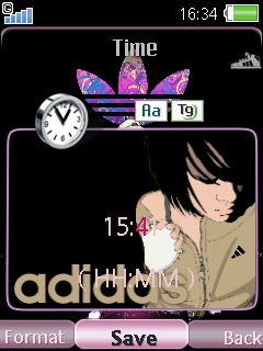 [240x320三鍵]愛迪達 adidas girl