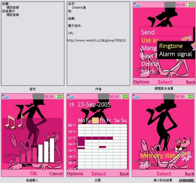 [240*320] 粉紅頑皮豹動態主題
