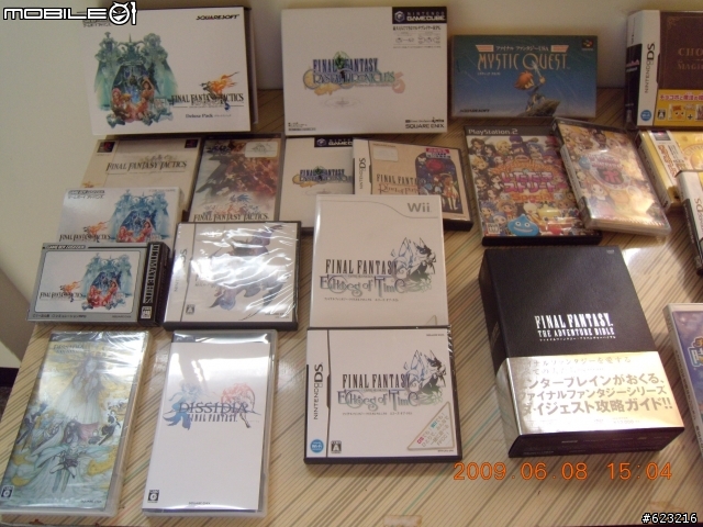 FINAL FANTASY 系列 全機種遊戲+主機 照片大分享^^
