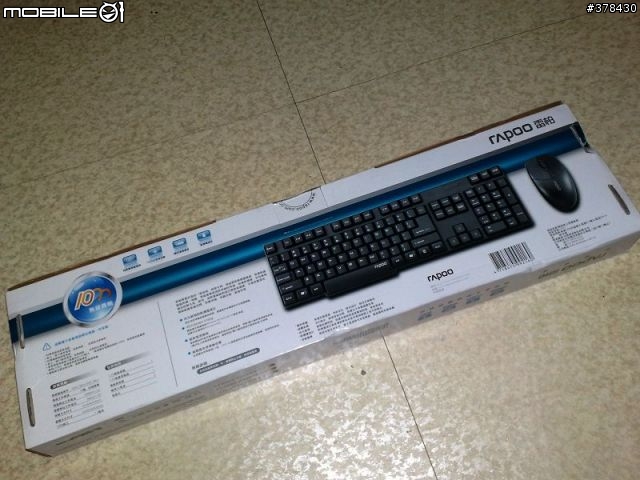 [分享] 雷柏 1800 2.4G無線平價鍵盤滑鼠組