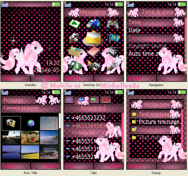 [240*320] 粉色系~彩虹...閃亮pink小馬