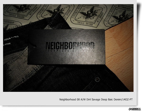 "新增同場加映5～NBHD SLICK JKT"-冰山第七角分享- NEIGHBORHOOD 08 A/W 潑漆牛仔褲 Dirt. Savage Deep Basic Denim/14oz-PT