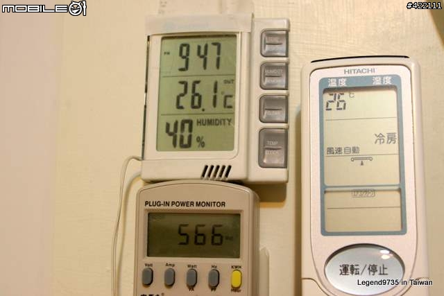 [第一發] RAS-28ST 第一小時強冷及省電性詳測--日立原裝分離式冷氣