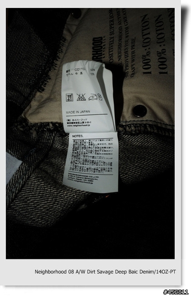 "新增同場加映5～NBHD SLICK JKT"-冰山第七角分享- NEIGHBORHOOD 08 A/W 潑漆牛仔褲 Dirt. Savage Deep Basic Denim/14oz-PT
