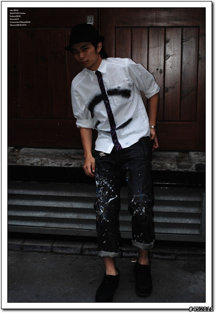 "新增同場加映5～NBHD SLICK JKT"-冰山第七角分享- NEIGHBORHOOD 08 A/W 潑漆牛仔褲 Dirt. Savage Deep Basic Denim/14oz-PT
