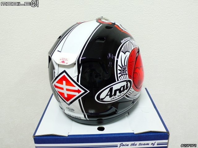 [開箱文]低調的華麗 ARAI SZ-RAM3 NAKANO 中野真矢 限量版彩繪帽