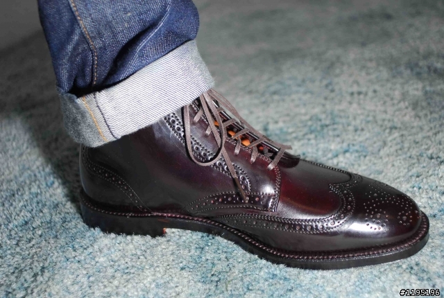 Alden Shell Cordovan #8 Wing Tip Boots開箱