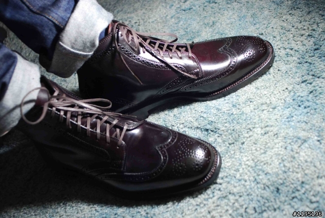 Alden Shell Cordovan #8 Wing Tip Boots開箱