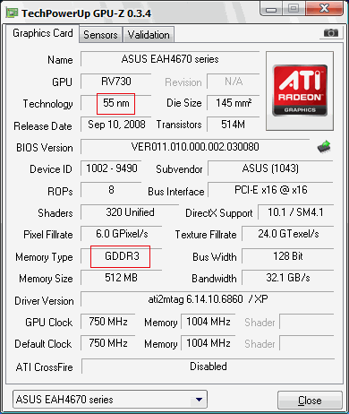 [請益]ATI HD4670規格的釐清