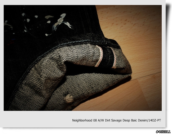 "新增同場加映5～NBHD SLICK JKT"-冰山第七角分享- NEIGHBORHOOD 08 A/W 潑漆牛仔褲 Dirt. Savage Deep Basic Denim/14oz-PT