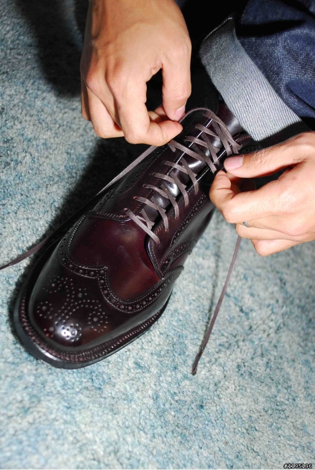 Alden Shell Cordovan #8 Wing Tip Boots開箱