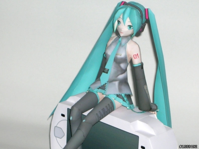 初音未來psp紙模型