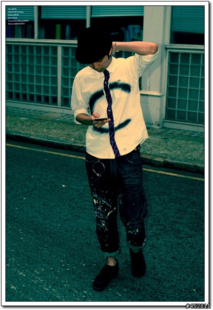 "新增同場加映5～NBHD SLICK JKT"-冰山第七角分享- NEIGHBORHOOD 08 A/W 潑漆牛仔褲 Dirt. Savage Deep Basic Denim/14oz-PT