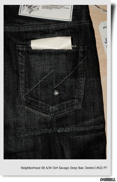 "新增同場加映5～NBHD SLICK JKT"-冰山第七角分享- NEIGHBORHOOD 08 A/W 潑漆牛仔褲 Dirt. Savage Deep Basic Denim/14oz-PT