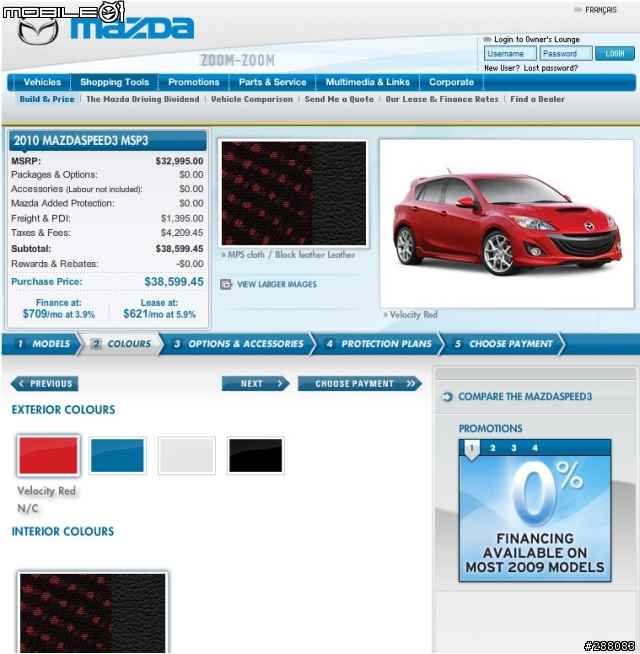 2010 Mazda SPEED3 在加拿大悄悄上市了....