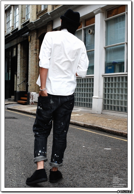 "新增同場加映5～NBHD SLICK JKT"-冰山第七角分享- NEIGHBORHOOD 08 A/W 潑漆牛仔褲 Dirt. Savage Deep Basic Denim/14oz-PT