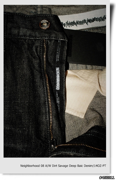 "新增同場加映5～NBHD SLICK JKT"-冰山第七角分享- NEIGHBORHOOD 08 A/W 潑漆牛仔褲 Dirt. Savage Deep Basic Denim/14oz-PT