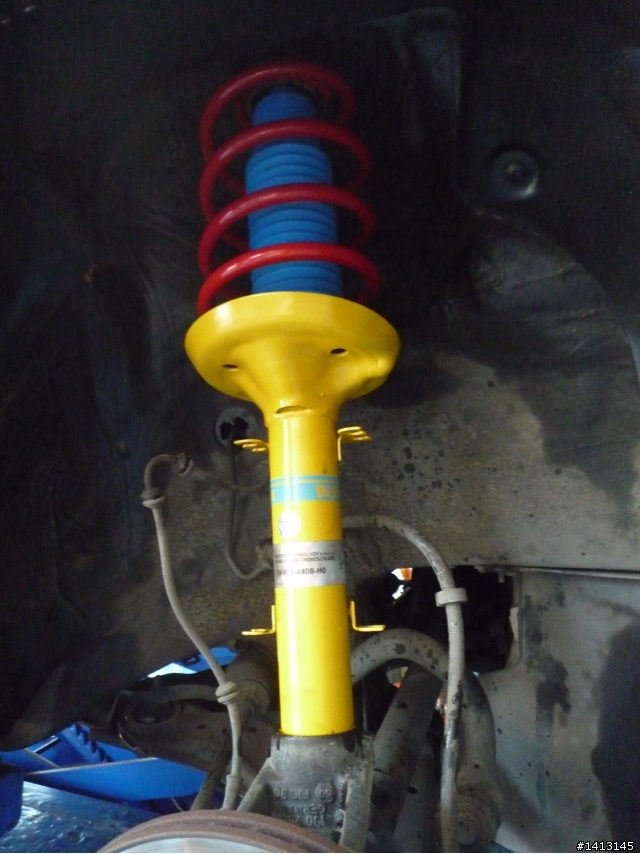 Golf MK4 1.6cc 新裝倍適登黃筒(B8)+H&R短彈簧(紅色)高度降不下來, 新避震器降不下來,幫忙解疑惑吧!