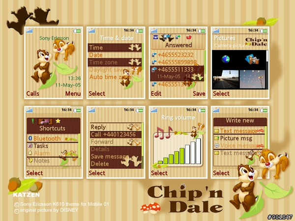 [176X220] Chip'n Dale-奇奇蒂蒂-停。