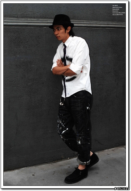 "新增同場加映5～NBHD SLICK JKT"-冰山第七角分享- NEIGHBORHOOD 08 A/W 潑漆牛仔褲 Dirt. Savage Deep Basic Denim/14oz-PT