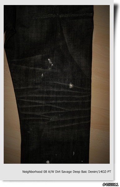 "新增同場加映5～NBHD SLICK JKT"-冰山第七角分享- NEIGHBORHOOD 08 A/W 潑漆牛仔褲 Dirt. Savage Deep Basic Denim/14oz-PT