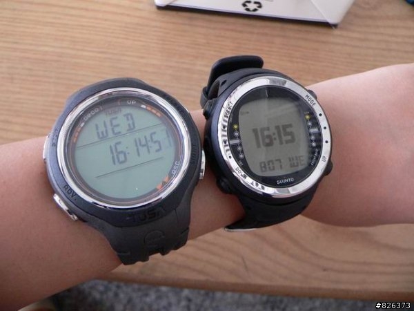 開箱對比SUUNTO D4 VS TUSA IQ-900潛水電腦錶