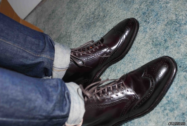 Alden Shell Cordovan #8 Wing Tip Boots開箱