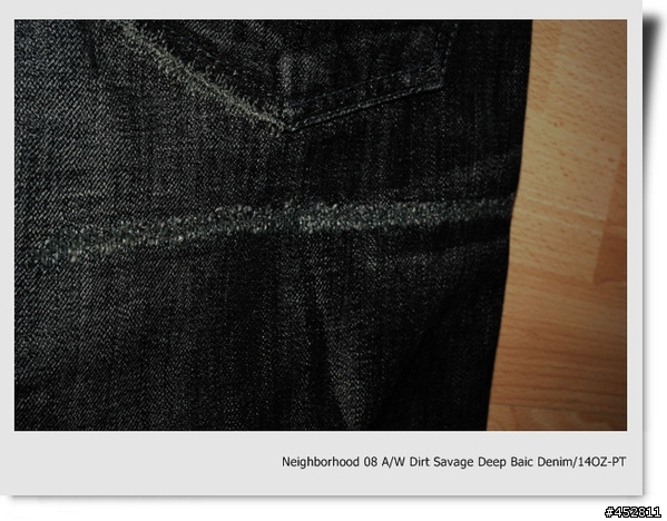 "新增同場加映5～NBHD SLICK JKT"-冰山第七角分享- NEIGHBORHOOD 08 A/W 潑漆牛仔褲 Dirt. Savage Deep Basic Denim/14oz-PT