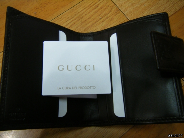 幫朋友開箱文!!!GUCCI (112716 A0V1G ) 巧克力色真皮皮夾!