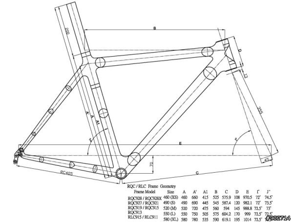 TRIGON RQC-827公路車架問題