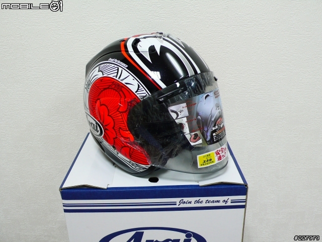 [開箱文]低調的華麗 ARAI SZ-RAM3 NAKANO 中野真矢 限量版彩繪帽