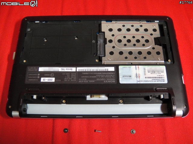『有型分享 』Sony VAIO W更換硬碟記憶體教學篇