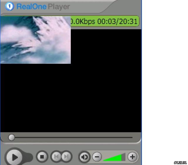 RealOne player 播放出來的螢幕好小