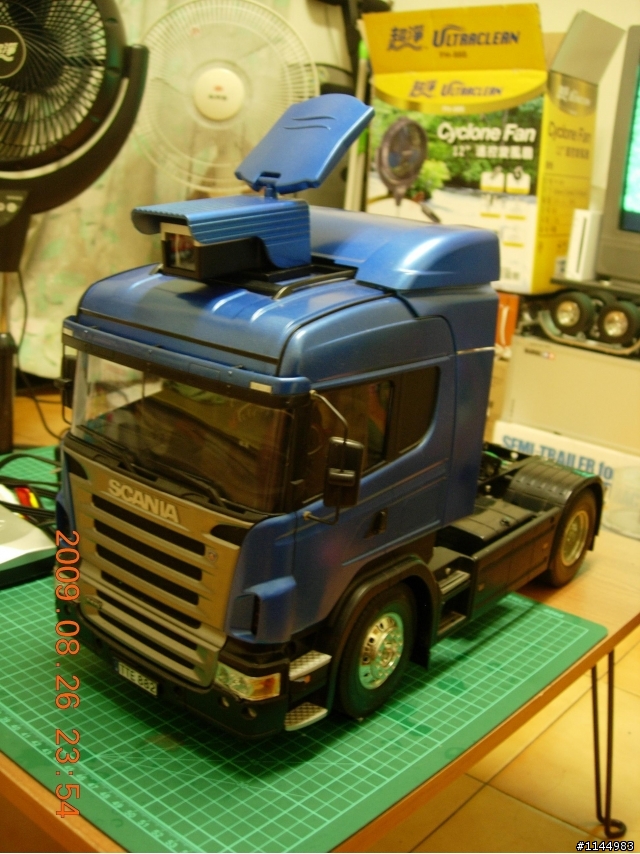 TAMIYA SCANIA R470 遙控拖車 搭配 無線監視器