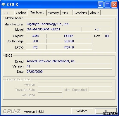 技嘉 GA-MA785GPMT-UD2H 安裝 AMD Phenom II X3 720 BE 開核成功